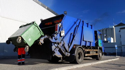 House clearance team at work in Purfleet