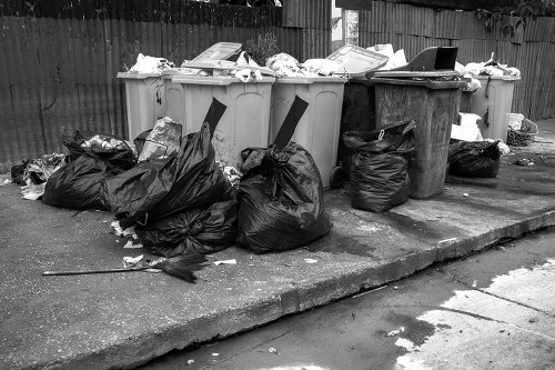 Waste collection vehicles operating in Purfleet