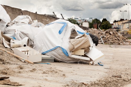 Residential waste being segregated for recycling in Purfleet